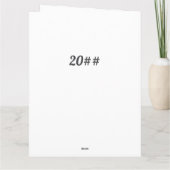 Collage photo de 40e ou tout âge Grande carte d'an (Dos)