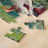 Collage photo de canard amarré, Puzzle (Côté)