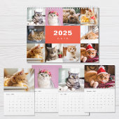 Collage photo de chats Calendrier moderne 2025