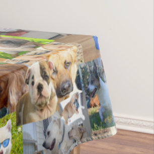 Collage photo de chien, nappe