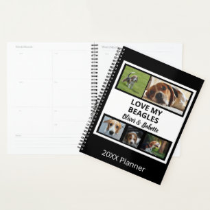 Collage photo de chiot et chien personnalisé pour 