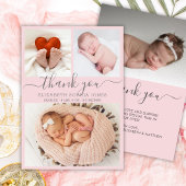 Collage photo de Faire-part de naissance de Merci