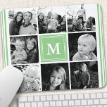 Collage photo de famille de monogrammes de monnaie<br><div class="desc">Collage Photo Famille Monogram. Personnalisez ce design personnalisé avec votre propre monogramme initial ou texte.</div>
