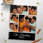 Collage photo de famille moderne<br><div class="desc">Créez un planificateur personnalisé à l'aide de ce modèle de collage photo facile. Ajoutez des photos au recto,  y compris l'année,  votre nom de famille,  votre nom ou tout autre texte personnalisé,  et une photo grandeur nature sur la couverture arrière.</div>