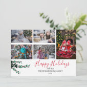 Collage photo de famille rustique Bonne carte de v (Debout devant)