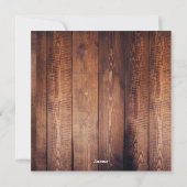 Collage photo de famille rustique Merry Carte de v (Dos)