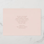 collage photo de feuille minimale faire-part de na (Verso)