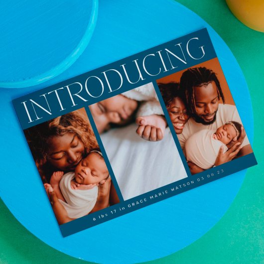 collage photo de feuille minimale faire-part de na