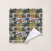 Collage photo de Giraffe, (Gant de toilette)