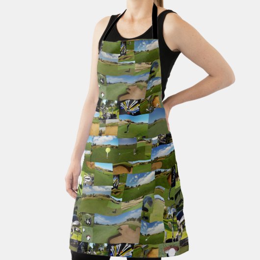 Collage photo de golf, tablier d'impression complè (Insitu)