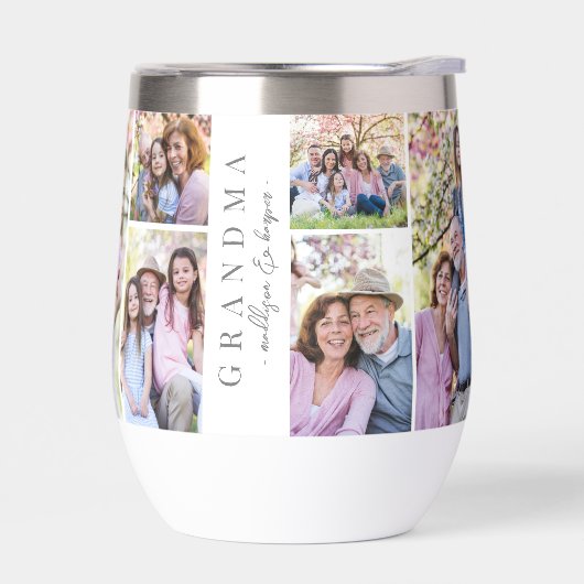 Collage photo de grand-mère (Gauche)