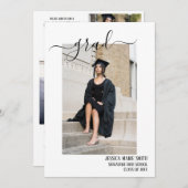 Collage photo de la Faire-part supérieure moderne (Devant / Derrière)