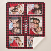Collage photo de la famille de Plaid Rustic Red Bu (Devant)