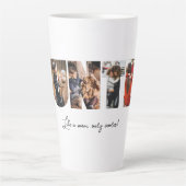 Collage photo de la tante Latte Mug (Devant)