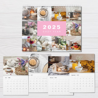 Collage photo de l'année confortable Calendrier mo