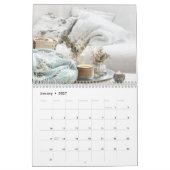 Collage photo de l'année confortable Calendrier mo (Jan 2027)