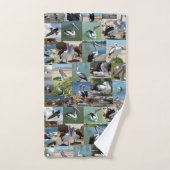 Collage photo de Pélican, (Serviette à main)