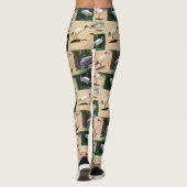 Collage photo de poulets, Leggings (Dos)
