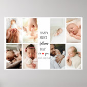 Collage photo de première Fête des pères | Poster (Devant)