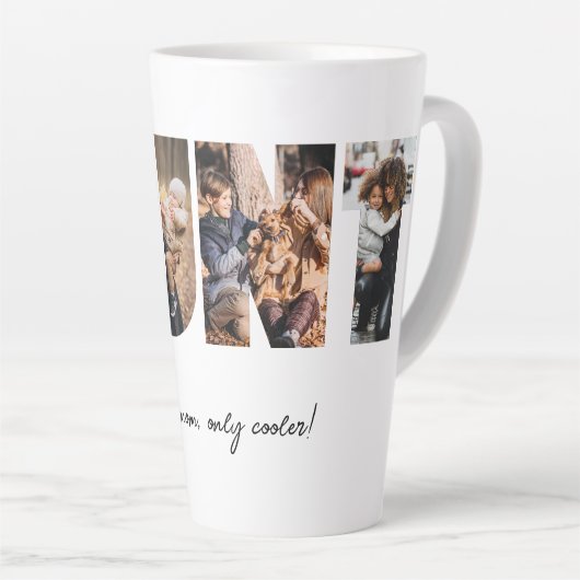 Collage photo de tante Latte Mug (Angle droit)