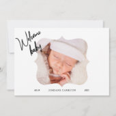 Collage photo du nouveau-né Faire-part de naissanc (Devant)