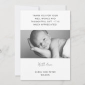 Collage photo du nouveau-né Faire-part de naissanc (Dos)