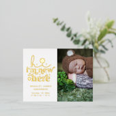 Collage photo faire-part de naissance | Je suis no (Debout devant)