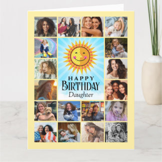 Collage photo fille Carte d'anniversaire