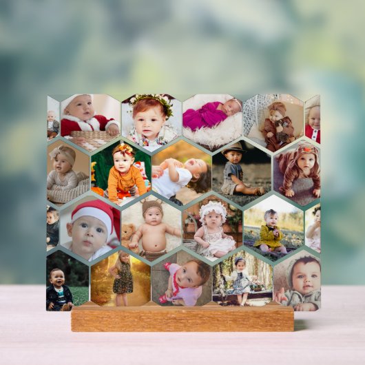 Collage photo Hexagon (Neutre)