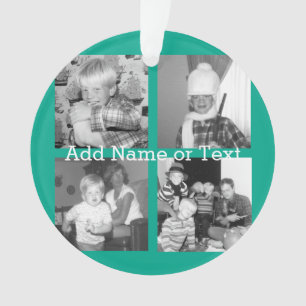 Collage photo Instagram avec 4 photos - émeraude