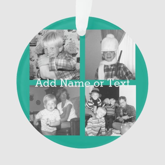 Collage photo Instagram avec 4 photos - émeraude (devant)