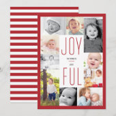 Collage photo joyeux 10 Photos Carte de vacances (Devant / Derrière)