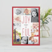 Collage photo joyeux 10 Photos Carte de vacances (Debout devant)