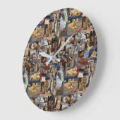 Collage photo Kitten, horloge murale (Angle)