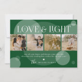 Collage photo Love & Light Carte de Noël (Devant)