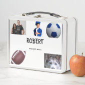 COLLAGE photo Lunchbox BLACK BLUE À Personnaliser (En situation)