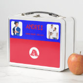 COLLAGE photo Lunchbox BLUE RED Pour Customiser (En situation)