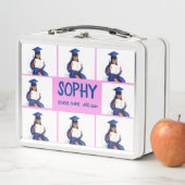 COLLAGE photo Lunchbox ROSE, BLANC À Customiser (En situation)