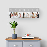 Collage photo MARIÉ 7 photo gris et blanc<br><div class="desc">Elégante impression de toile étirée, personnalisée avec vos photos mariages. Un design élégant dans une palette de couleurs neutres de gris et de blanc - parfait pour les jeunes mariés et cadeaux d'anniversaire. Le modèle photo est configuré pour vous pour ajouter 7 de vos photos préférées qui sont affichées au...</div>