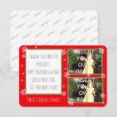 Collage photo Merci personnalisé (Devant / Derrière)