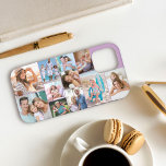 Collage photo moderne 11 Photo Lilac Sideways<br><div class="desc">Téléchargez vos 11 photos préférées et créez votre propre étui téléphonique personnalisé. Ce design moderne cool est exposé latéralement et dispose d'un arrière - plan lilas (modifiable) avec un modèle de collage photo qui affiche automatiquement vos photos en formats carré et portrait. Conçu pour iphone 12 Pro mais il conviendra...</div>