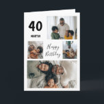 Collage photo moderne 4 | Anniversaire<br><div class="desc">Les amis et la famille aimeront ces 4 cartes contemporaines de collage photo d'anniversaire, avec une police de script qui dit 'HAPPY BANTHDAY' et en gras dit 'AGE & NOM'. Vous pouvez modifier le style, la taille et la couleur de la police de texte en cliquant sur le lien personnaliser...</div>