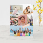 Collage photo moderne Bonne carte d'anniversaire (Fleur jaune)