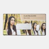 Collage photo moderne Brown Mat de bureau (Clavier et souris)