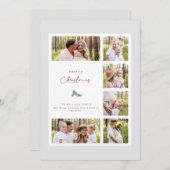 Collage Photo moderne Carte de vacances (Devant / Derrière)