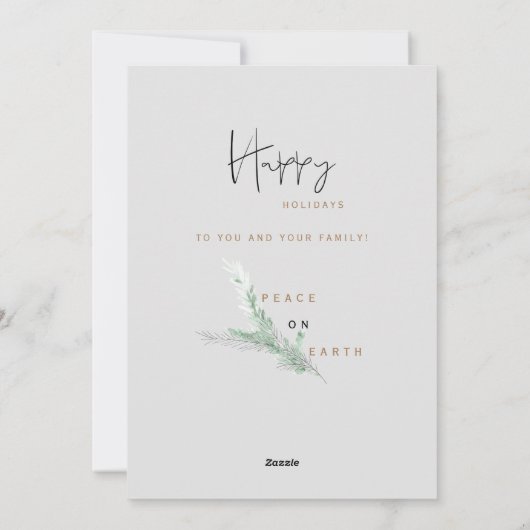 Collage Photo moderne Carte de vacances (Dos)