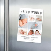 Collage photo moderne Faire-part de naissance magn