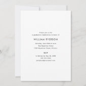 Collage photo moderne Graduation Invitation (Dos)
