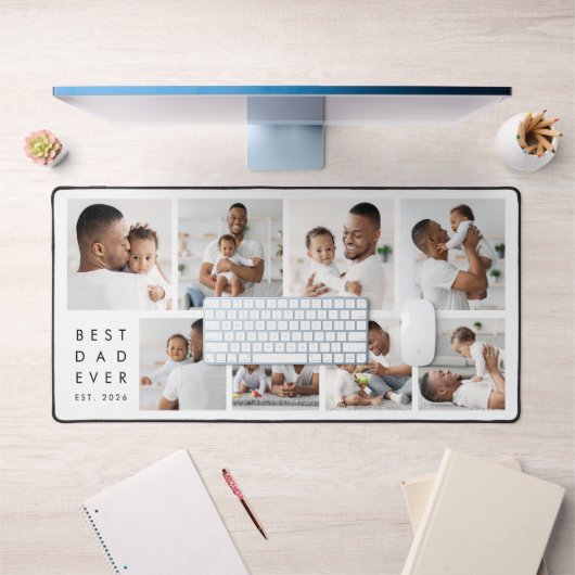 Collage Photo Moderne Meilleur Papa Ever (Bureau 1)