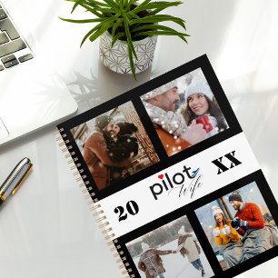 Collage photo moderne minimaliste, Femme pilote, P